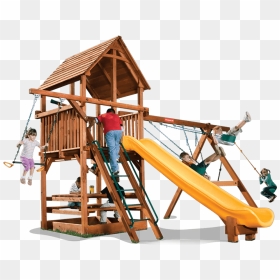 Playground Clipart Swing Set - Woodplay Swing Sets, HD Png Download - swing set png