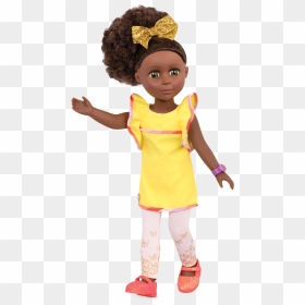 Glitter Girl Doll With Curly Hair, HD Png Download - yellow sparkle png