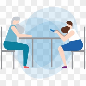 Caregiver-adults - Sitting, HD Png Download - person reaching png
