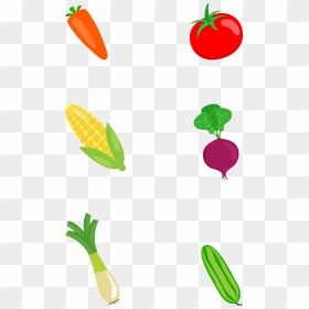 Flat Vegetable Colored Hand Drawn Png And Psd - Vegetable, Transparent Png - flat hand png