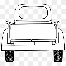 Old Truck Tailgate Clipart, HD Png Download - truck front png