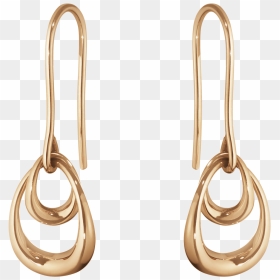 Earring , Png Download - Georg Jensen Øreringe Guld, Transparent Png - gold earring png