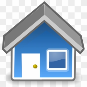 Blue House Clip Art - Blue Home Cartoon Png, Transparent Png - small house png