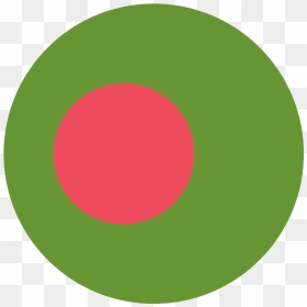 Bangladesh Flag Emoji Clipart - Circle, HD Png Download - bangladesh flag png