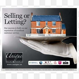 House On A Silver Plate, Estate Agent Flyer Design - Scale Model, HD Png Download - flyer model png