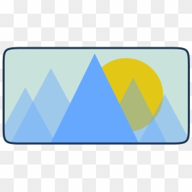 Triangle, HD Png Download - mountains vector png