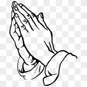 Praying Jesus Hands Drawing, HD Png Download - manos orando png