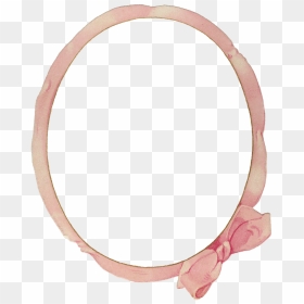 Baby Pink Circle Frame Png - Christening Cute Frame Png, Transparent Png - vintage photo frame png