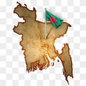 Bangladesh - High Resolution Bangladesh Map, HD Png Download - bangladesh flag png