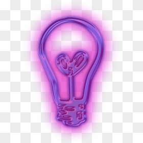 Flouresente Foco Led Tumblr Neon Purple Morado Lila - Transparent Png Neon Lights, Png Download - foco png