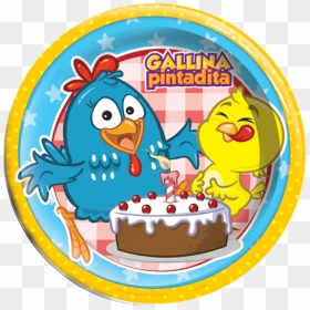 Baby Sticker Algum Gallina Pintadita , Png Download - Cumpleaños Gallina Pintadita Topper, Transparent Png - gallina pintadita png