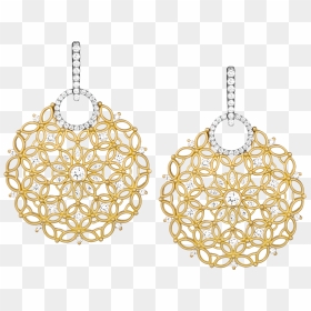 Earrings, HD Png Download - gold earring png
