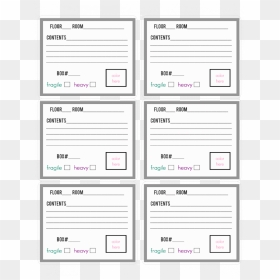 Printable Moving Labels, HD Png Download - tag template png