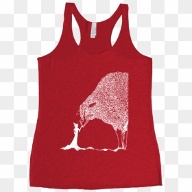 Sheep & The Witch Racerback Tank Top - Sleeveless Shirt, HD Png Download - white tank top png