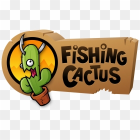 Logo - Fishing Cactus Logo, HD Png Download - cartoon cactus png