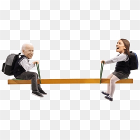 Joe Biden Aoc Seesaw - Sitting, HD Png Download - seesaw png