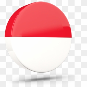 Glossy Round Icon 3d - Indonesia Flag 3d Png, Transparent Png - 3d button png