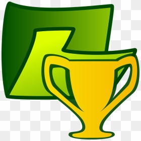 Trophy Folder Green - Troféu Verde Png, Transparent Png - trophy vector png