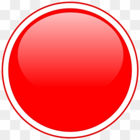 Red Circle Button Png Clipart , Png Download - Circle, Transparent Png - circle button png
