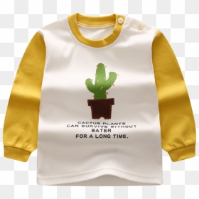 Baby"s 2 Pcs Set Cartoon Cactus Pattern Comfy Fashion - Clothing, HD Png Download - cartoon cactus png