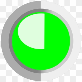 Green Circle Button Svg Clip Arts - Circle, HD Png Download - circle button png