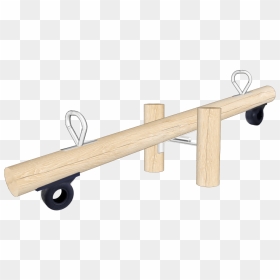 Wooden Seesaw - Plank, HD Png Download - seesaw png