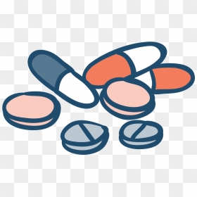Transparent Medication Clipart - Transparent Background Pills Clipart, HD Png Download - tablet clipart png
