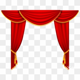 Theatre Curtains Transparent, HD Png Download - drapes png
