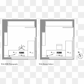 Interior Glare Study Research Setting - Floor Plan, HD Png Download - white glare png