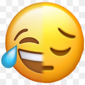 #sad #happy #bipolar #feliz #triste - Laugh Emoji, HD Png Download - feliz 2018 png