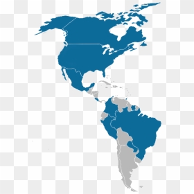 Language Map Of The Americas, HD Png Download - mapa mundi png