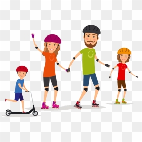 Sport Family Clip Art - Playing Sport Family Illustration, HD Png Download - deportes png