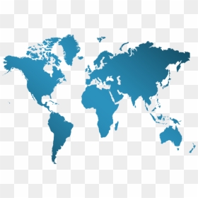 World Hq Vetor Big - World Map One Color, HD Png Download - mapa mundi png