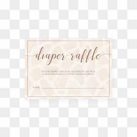Safari Animals Baby Shower Diaper Raffle Ticket Template - Envelope, HD Png Download - ticket template png