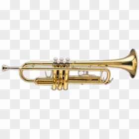 Gold Trumpet Png Clipart - B Flat Trumpet, Transparent Png - trumpet clipart png