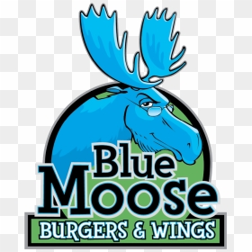 Blue Moose Burgers & Wings - Blue Moose Burgers And Wings, HD Png Download - blue wings png