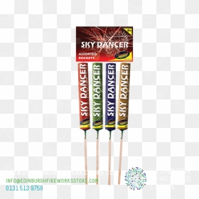 Sky Dancer Rockets By Standard Fireworks From Edinburgh - Electronic Component, HD Png Download - firework rocket png