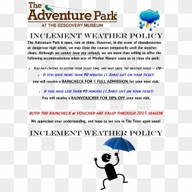 Transparent Ticket Template Png - Inclement Weather Policy Example, Png Download - ticket template png