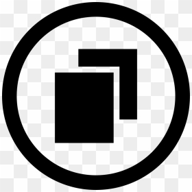 Copy Document With Circular Button - Copy Button Icon, HD Png Download - circle button png