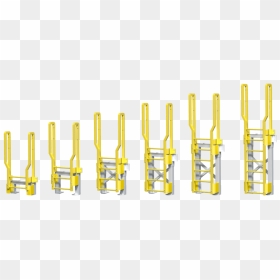 Erectastep Fixed Ladders 1-6 Rung - Folding Chair, HD Png Download - climbing ladder png