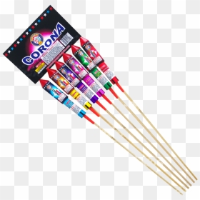 Fireworks Stick With Rockets, HD Png Download - firework rocket png