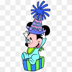 Party Mickey Mouse 1st Birthday Clipart Png - Happy Birthday Baby Mickey Mouse, Transparent Png - mickey mouse hat png