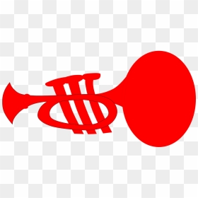 Clip Art Red Trumpate, HD Png Download - trumpet clipart png