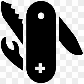 Swiss Army Knife Filled Icon - Swiss Army Knife Icon, HD Png Download - swiss army knife png