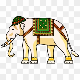 Decorated Elephants, HD Png Download - elephant png
