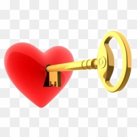 Heart With Key Png, Transparent Png - key png