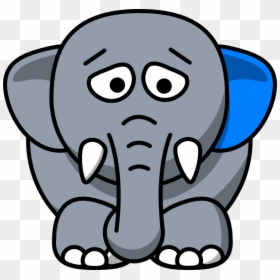 Cartoon Animal With Transparent Background, HD Png Download - elephant png