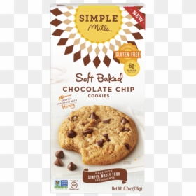Simple Mills Chocolate Chip Cookies, HD Png Download - cookie png
