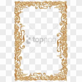 Vintage Gold Frame Transparent, HD Png Download - borders png