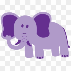 Elephant Purple, HD Png Download - elephant png